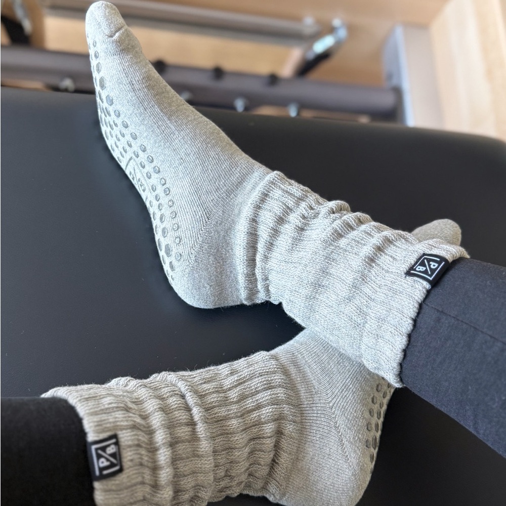 Gray Non-Slip Socks